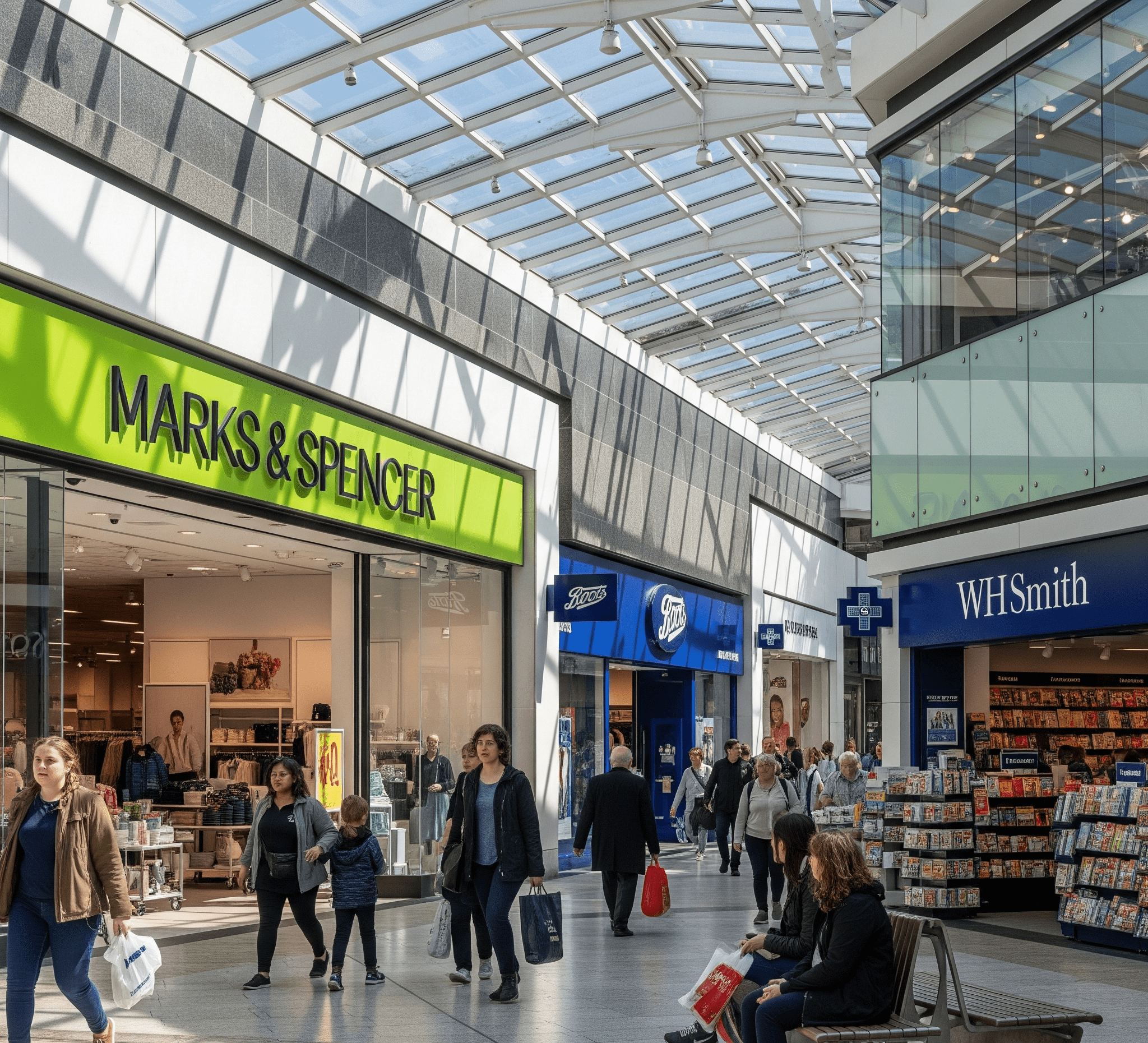 Interior UK shopping centre retail industry