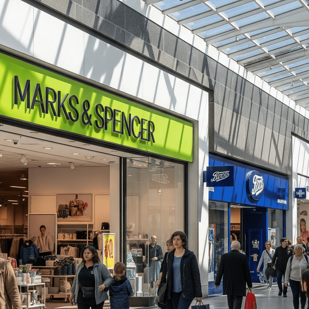 Interior UK shopping centre retail industry