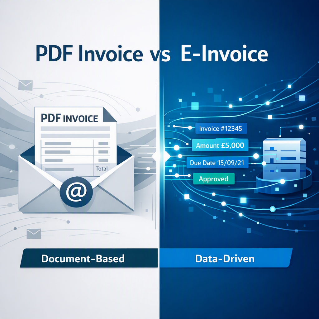 PDF invoice vs e-invoice