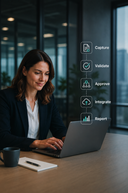 finance automation benefits infographic